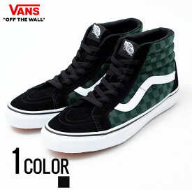 VANS ヴァンズ Sk8-Hi Reissue Uc (Made For The Makers) Black/Checkerboard/全1色【あす楽対応】韓国 韓国ファッション バンズ スケートハイリシュー 黒 ブラック チェッカーフラッグ ブロックチェック シューズ