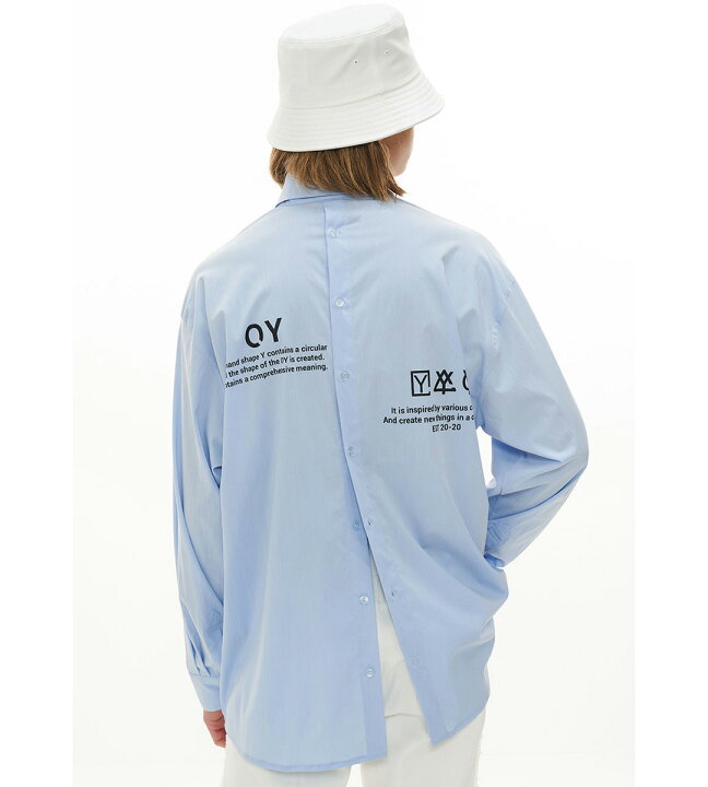 楽天市場 セール Oy オーワイ 正規品 バックボタンシャツ 全3色 あす楽対応 韓国 韓国ブランド 韓国ファッション トップス シャツ ロゴ プリント ユニセックス メンズ レディース ストリート Daese Tokyo By Agem