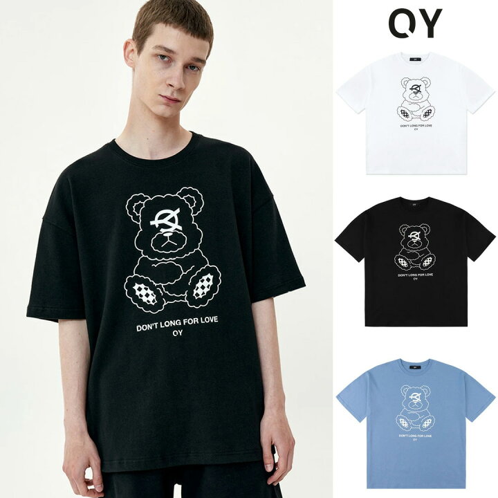 OY ブラック オーワイ オードリー くま クマ 熊 半袖 プリント Tシャツ 