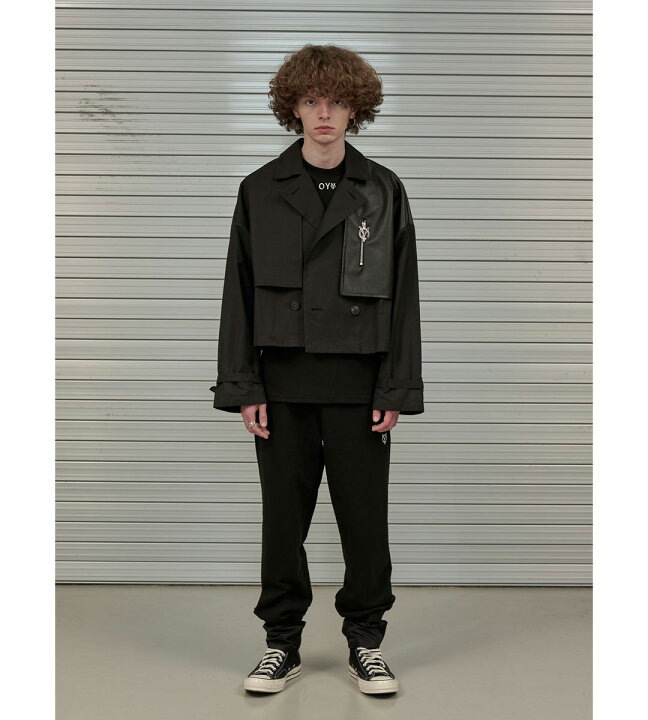楽天市場】韓国ブランド OY オーワイ 正規品 クロップド レザー 