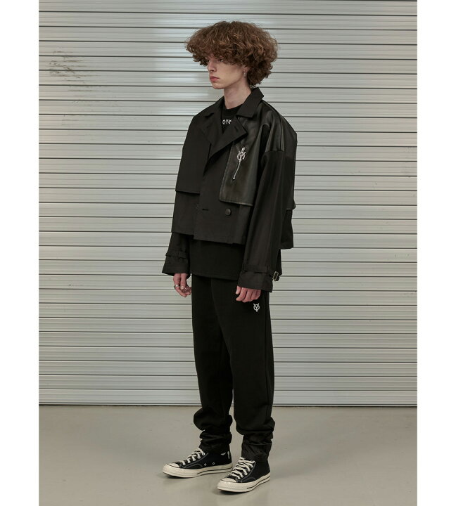 楽天市場】韓国ブランド OY オーワイ 正規品 クロップド レザー 