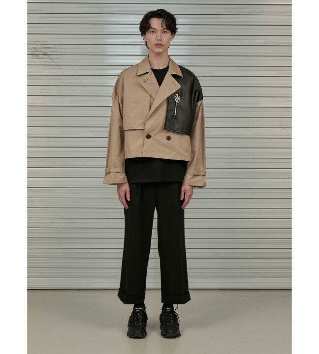 楽天市場】韓国ブランド OY オーワイ 正規品 クロップド レザー 