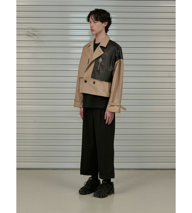 楽天市場】韓国ブランド OY オーワイ 正規品 クロップド レザー 