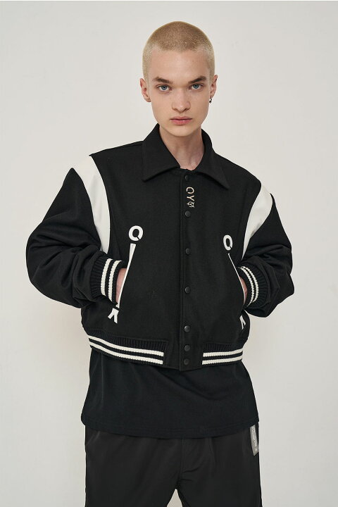 楽天市場】OY オーワイ 正規品 OY METAL LOGO VARSITY JACKET/全2色 