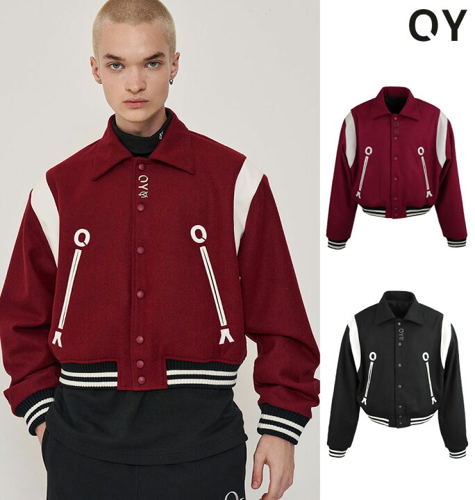 楽天市場】OY オーワイ 正規品 OY METAL LOGO VARSITY JACKET/全2色 
