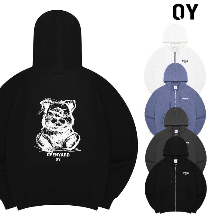 正規品】 OY オーワイ EMBROIDERED SKETCH DOLLY HOODIE ZIP UP エンブ  