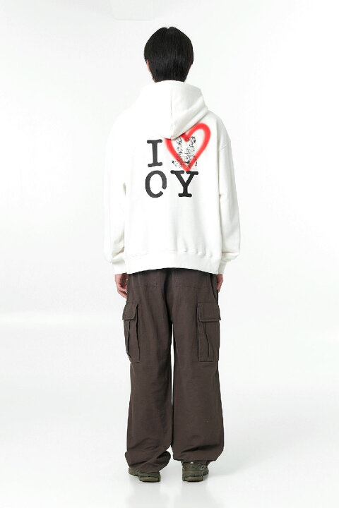 楽天市場】OY オーワイ I LOVE OY フード ZIP UP パーカー/全2色 韓国 