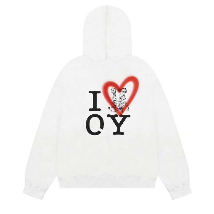 楽天市場】OY オーワイ I LOVE OY フード ZIP UP パーカー/全2色 韓国  