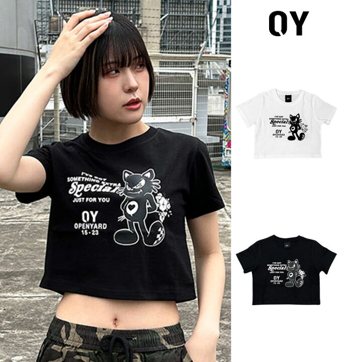楽天市場】即納 OY オーワイ 正規品 ブラックキャット クロップ 半袖T 