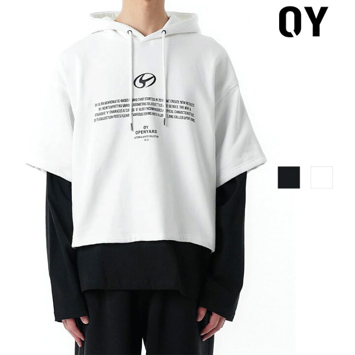 楽天市場】OY オーワイ レイヤードデザインプルオーバーパーカー L.S 