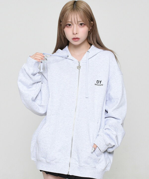 楽天市場】OY ODOLLY HOODIE ZIP UP/オードリー フーディー ジップ 