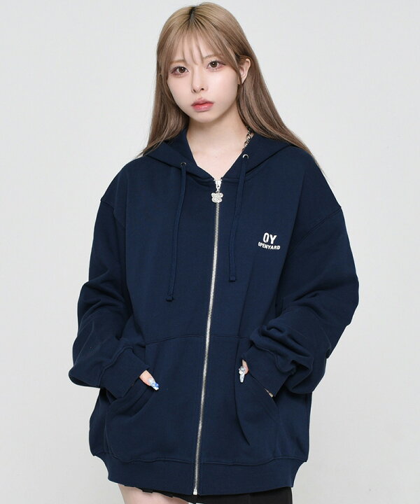 楽天市場】OY ODOLLY HOODIE ZIP UP/オードリー フーディー ジップ 
