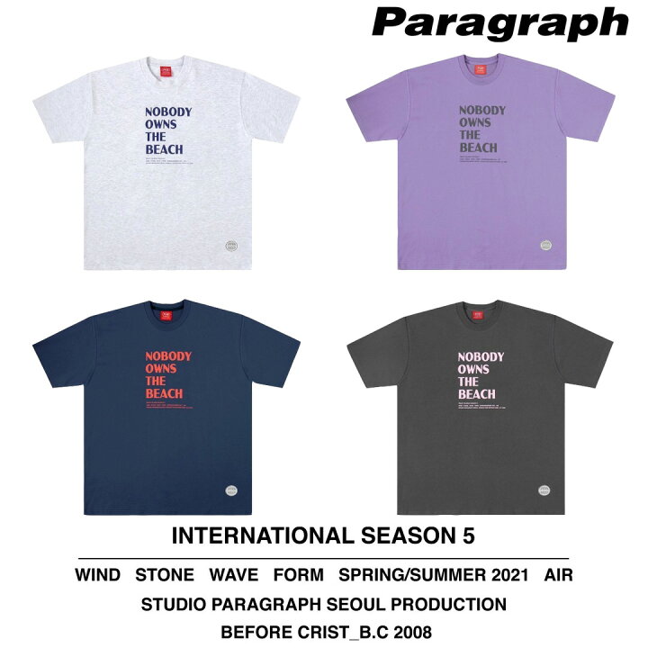 楽天市場】Paragraph パラグラフ 正規品 NOBODY Tシャツ /全4色韓国 