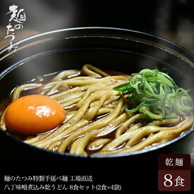 たつみ麺店　手延べ八丁味噌煮込み乾うどん×4袋 お歳暮 お中元 うどん 手延べ 手延べうどん 乾燥 乾麺 安城 和泉 名物 名古屋 名古屋名物 名古屋飯 名古屋めし 贈り物 ギフト 麺 めん 麺類 まとめ買い 敬老の日 母の日 父の日