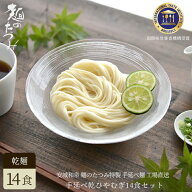 たつみ麺店　手延べ乾ひやむぎ2人前×7袋 お歳暮 お中元 ひやむぎ 手延べ 手延べひやむぎ 乾燥 乾麺 安城…