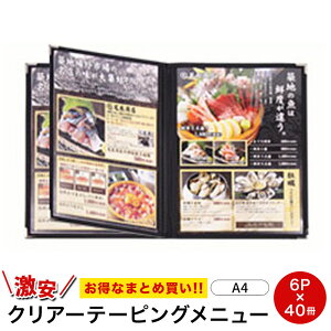 yA4 6y[Wz܂Ƃߔ40I NAe[sOj[ KGCT-6 Zbg j[t@C HX j[ubN menubook j[ NAt@C