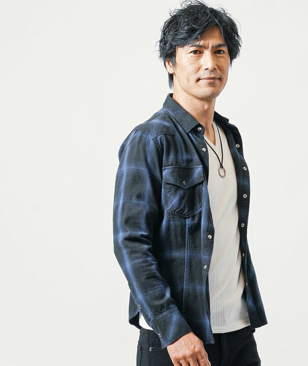 楽天市場】オンブレチェックシャツ オンブレ チェック シャツ メンズ 