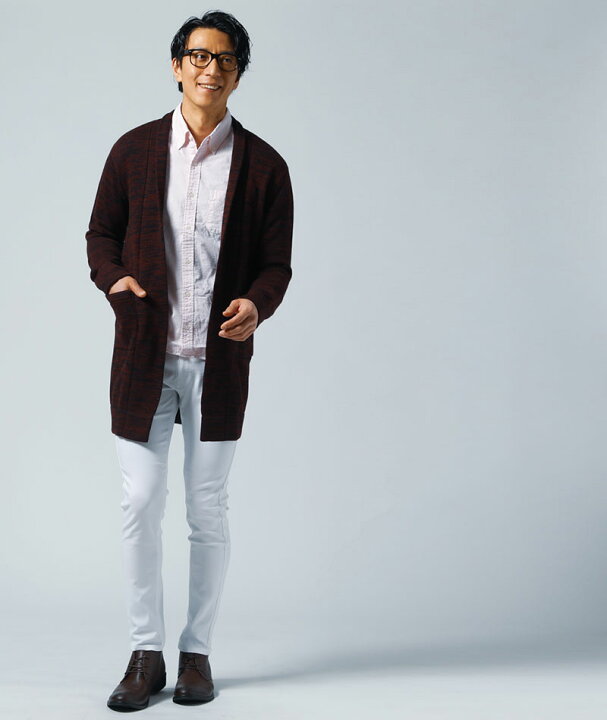 楽天市場 カーディガン メンズ アウター ロングカーディガン シャツ トップス ストレッチ パンツ スキニー 春 秋 服 30代 40代 50代 メンズスタイル Menz Style Menz Style メンズスタイル