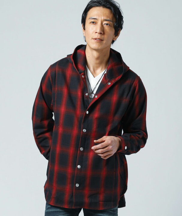 楽天市場 シャツパーカー メンズ アウター シャツ パーカー ライトアウター 長袖 フード チェック ロング 春 秋 冬 服 Menz Style メンズスタイル Menz Style メンズスタイル