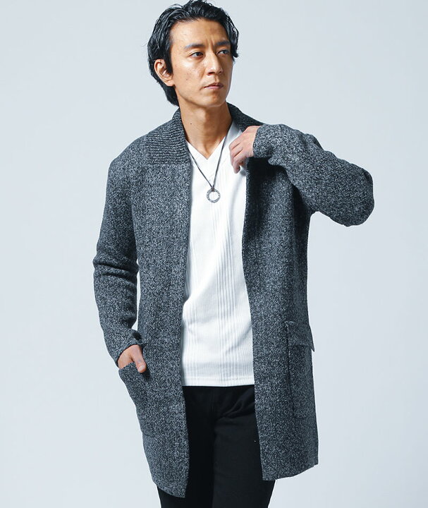 楽天市場 カーディガン メンズ ロングカーディガン ライトアウター ウール メランジ ニット 羽織 長袖 春 秋 冬 服 30代 40代 50代 おしゃれ Menz Style メンズスタイル Menz Style メンズスタイル