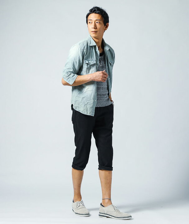 楽天市場 クロップドパンツ メンズ 接触冷感 ストレッチ テーパード スキニー ワンマイル 快適 春 夏 服 30代 40代 50代 Menz Style メンズスタイル