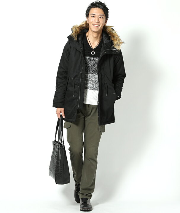楽天市場 コート メンズ アウター モッズコート ジャケット 中綿 ファー フード 冬 30代 40代 50代 Menz Style メンズスタイル