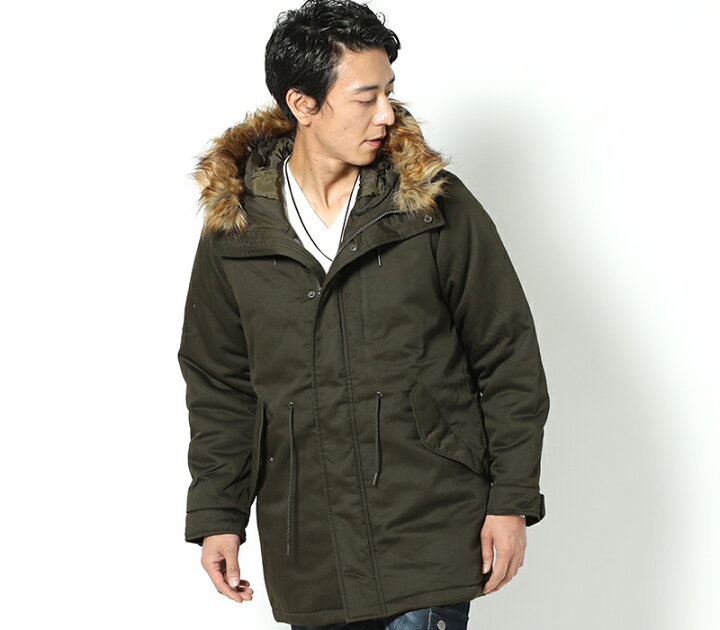 楽天市場 コート メンズ アウター モッズコート ジャケット 中綿 ファー フード 冬 30代 40代 50代 Menz Style メンズスタイル