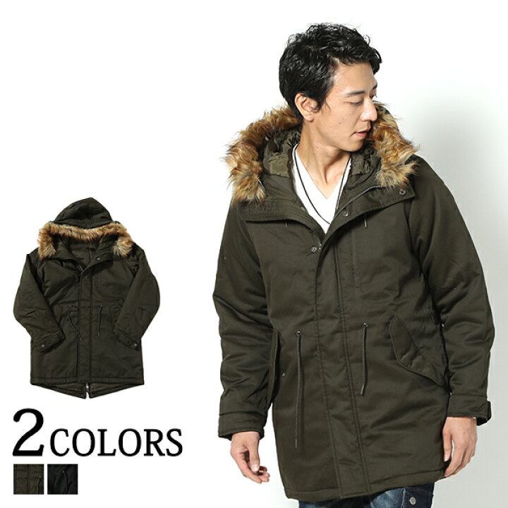 楽天市場 コート メンズ アウター モッズコート ジャケット 中綿 ファー フード 冬 30代 40代 50代 Menz Style メンズスタイル