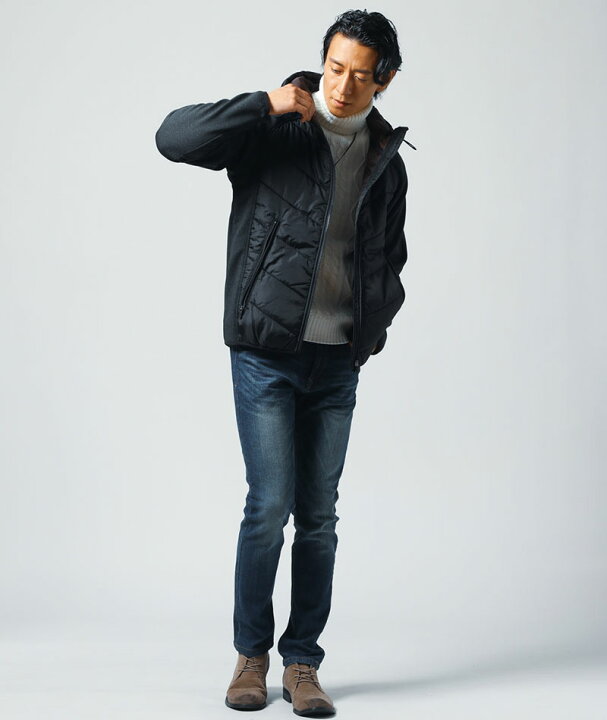 楽天市場 パーカー メンズ アウター ジャケット 中綿 ストレッチ 切り替えデザイン 秋 冬 服 30代 40代 50代 メンズスタイル Menz Style Menz Style メンズスタイル