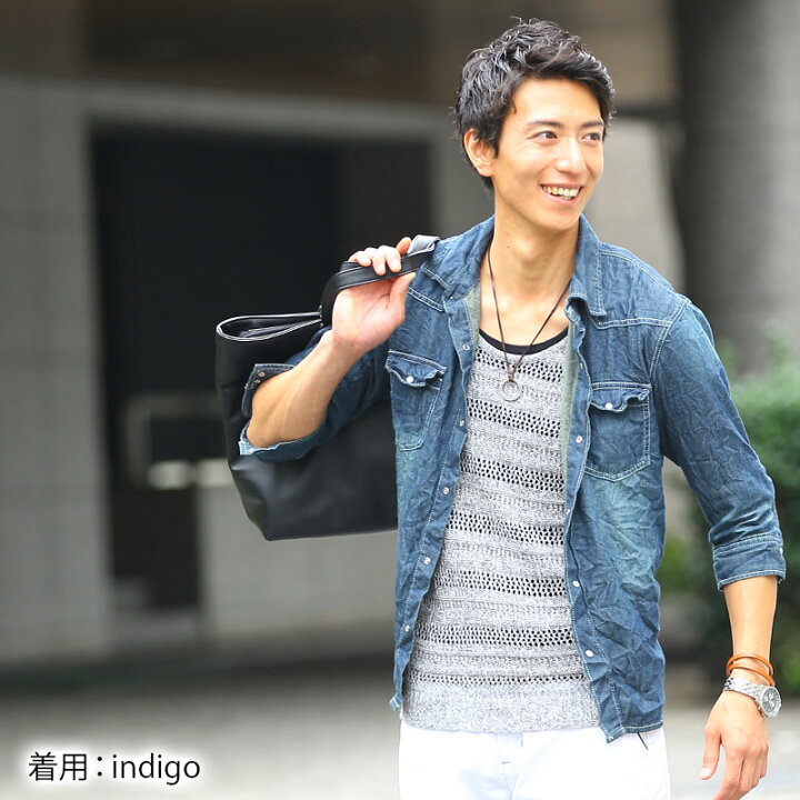 楽天市場 シャツ メンズ デニムシャツ カジュアルシャツ カジュアル デニム 7分袖 Menz Style メンズスタイル