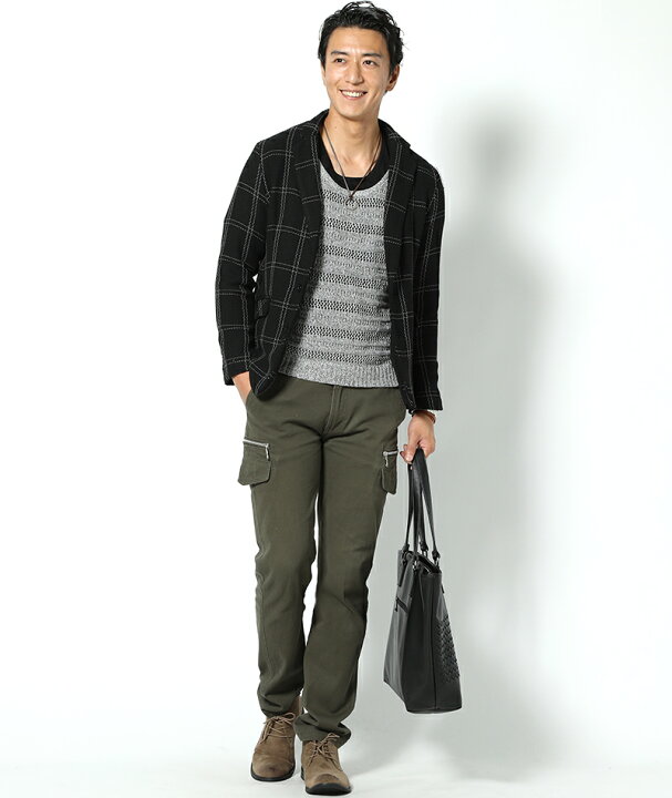 楽天市場 テーラードジャケット メンズ アウター 長袖 ジャケット ニット ニットジャケット チェック ストレッチ Menz Style メンズ スタイル