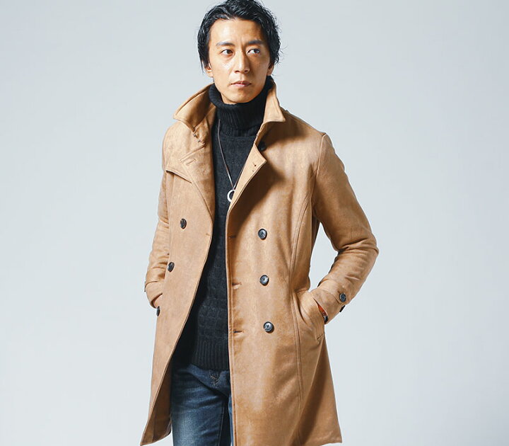 楽天市場】秋 コート アウター メンズ 秋服 トレンチコート メンズ
