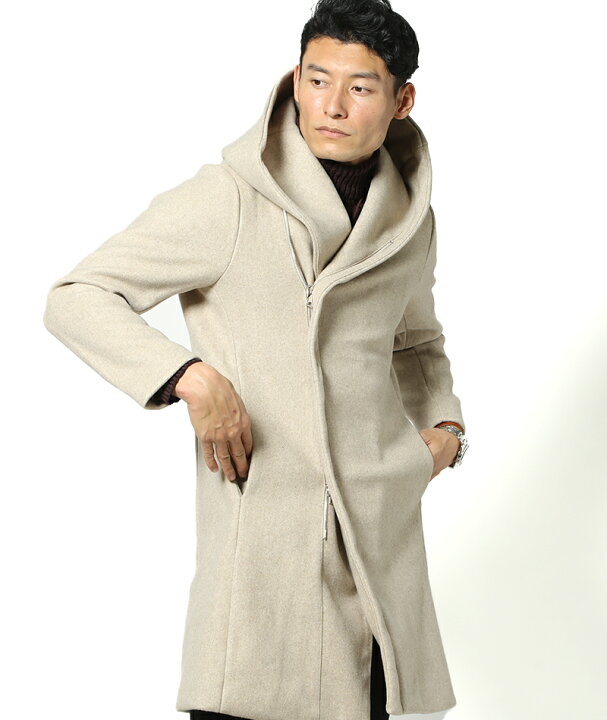 楽天市場 コート メンズ アウター ロングコート ダブルジップ フード 冬 30代 40代 50代 Menz Style メンズスタイル