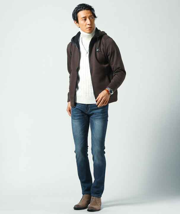 楽天市場 パーカー メンズ アウター 裏起毛 ジップアップ ハイネック 長袖 無地 春 秋 冬 服 30代 40代 50代 Menz Style メンズスタイル