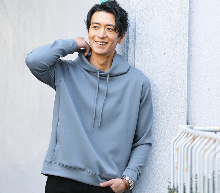 楽天市場 パーカー メンズ トップス プルオーバー 無地 長袖 ダンボールニット 春 秋 冬 服 シンプル カジュアル 30代 40代 50代 メンズスタイル Menz Style Menz Style メンズスタイル