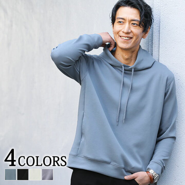 楽天市場 パーカー メンズ トップス プルオーバー 無地 長袖 ダンボールニット 春 秋 冬 服 シンプル カジュアル 30代 40代 50代 メンズスタイル Menz Style Menz Style メンズスタイル