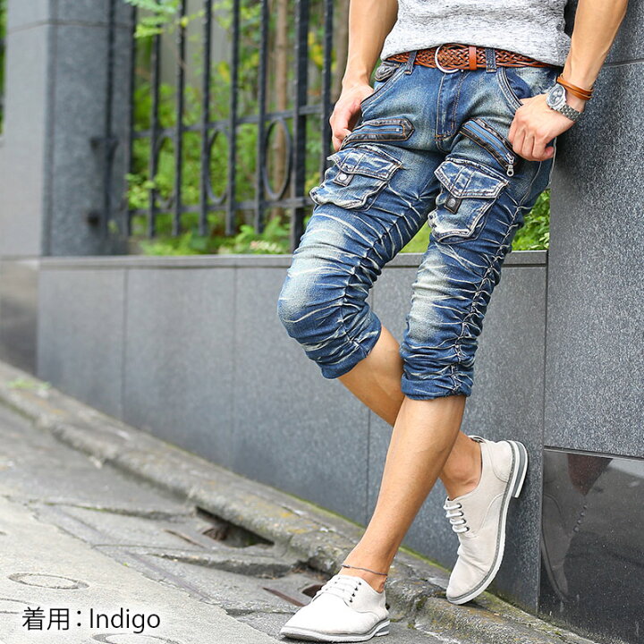 楽天市場】7分丈パンツ メンズ パンツ 7分丈 40代 50代 夏 クロップド 