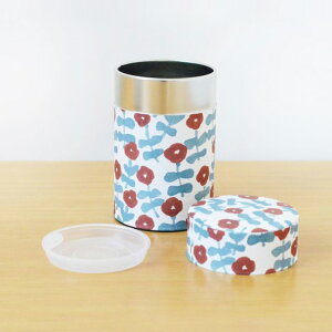 星燈社 茶筒 (小) 150g茶葉用日本製 缶 お茶缶 コーヒー 珈琲 豆 紅茶 茶葉 保存缶 おしゃれ かわいい キャニスター キッチン 台所 プチギフト 和紙 プレゼント ギフト ポップ シック レトロ 雑