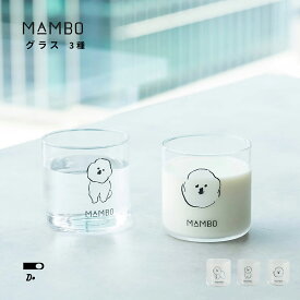 クラスカ MAMBO グラス 日本製 CLASKA DO マンボ ビション・フリーゼ 塩川いづみ コップ タンブラー ガラス 340ml おしゃれ かわいい 犬 ギフト 贈り物 プレゼント φ8cm