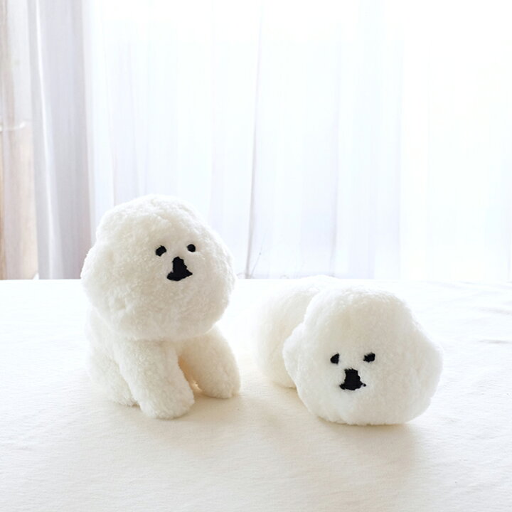 楽天市場】ぬいぐるみ 犬 クラスカ MAMBO リアル マンボ ぬいぐるみ 可愛い丸型ぬいぐるみ ホワイト