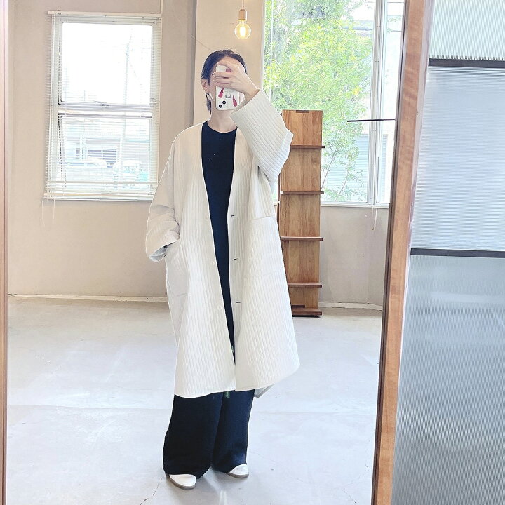 楽天市場】evam eva エヴァムエヴァ E233T107 quilting robe  