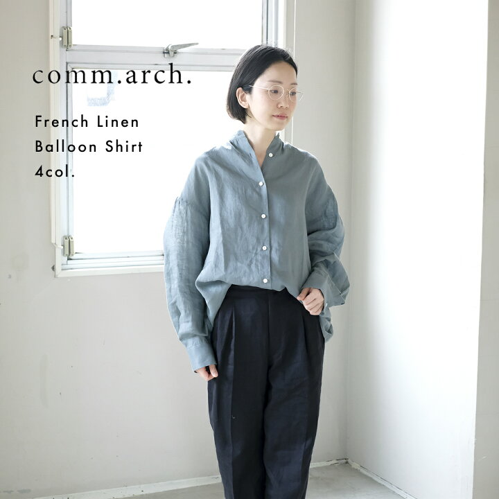 楽天市場】comm. arch. コムアーチ リネン シャツ French Linen 