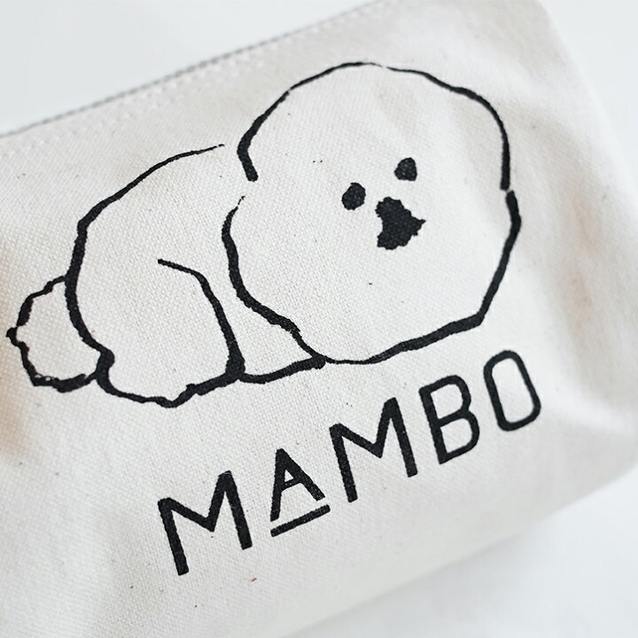楽天市場 Claska クラスカ Mambo マンボ ラウンド ボックス ポーチ S 小物入れ 化粧 メイク コスメ ポーチ ホワイト 白 帆布 イラスト 塩川いづみ 犬 ビション フリーゼ かわいい シンプル おしゃれ ネコポス対応 インテリア雑貨mercato メルカート