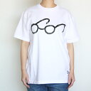 CLASKA クラスカ べスのメガネ Tシャツ Mサイズ 半袖 レディース にもおすすめ メンズ コットン 綿100% ホワイト カジュアル 白 プリント イラスト シンプル おしゃれ ギフト プレゼント 贈り物 人気 眼鏡 メガネモチーフ プリントTシャツ