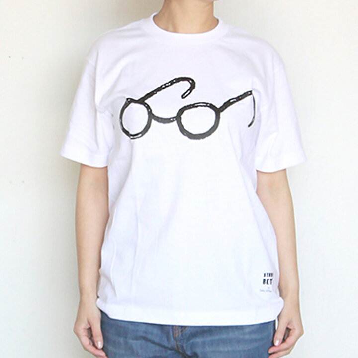 楽天市場 Claska クラスカ べスのメガネ Tシャツ Sサイズ 半袖 レディース メンズ コットン 綿100 ホワイト カジュアル 白 プリント イラスト シンプル おしゃれ ギフト プレゼント 贈り物 ネコポス対応 あす楽対応 インテリア雑貨mercato メルカート