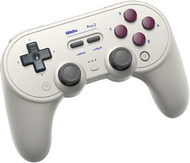 【8bitdo】 Pro 2 ゲームパッド(Gray /G Classic) NS Switch・PC・Android・macOS・Steam Deck・iPhone・iPad・macOS・Apple TV・Respberry Pi用