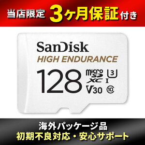 �ySanDisk�z �T���f�B�X�N ���ϋv �h���C�u���R�[�_�[ �A�N�V�����J�����Ή� microSDXC 128GB SDSQQNR-128G