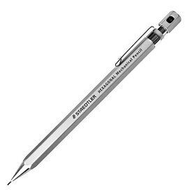 【次回当店で使えるクーポンプレゼント中！】ステッドラー（STAEDTLER）　ヘキサゴナルシャープ　925 77-05S　シルキーシルバー シャープペンシル