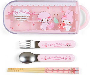 【レビュー投稿で次回使えるクーポンプレゼント中!】サンリオ SANRIO マイメロディ マイメロちゃん ランチトリオセット 箸 スプーン フォーク 015725
