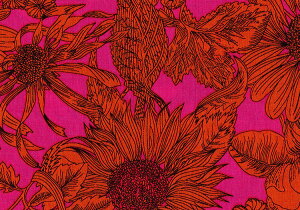 LIBERTYリバティプリント 国産つや消しラミネート(タナローンビニールコーティング生地)【エターナル】<Swim Dunclare>(スイムダンクレア)【濃ピンク】MATLAMI5672151S-WE